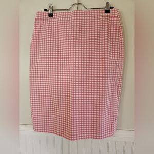 Gingham No. 2 pencil skirt